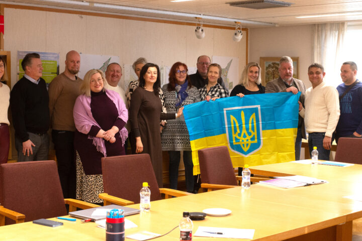 Ryhmä ukrainalaisia kävi tutustumassa Haapajärveen viime viikolla.